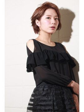 オーロ 緑地公園店(ORO) 大人かわいい耳かけ×トップふんわり大人気ショートかき上げヘア