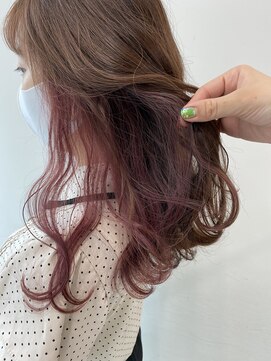 アライブ キチジョウジ(ALIVE Kichijoji) 韓国風インナーカラー/イヤリングカラー×ラズベリーピンク