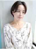 天神【BIRTH】　センターパート前髪なしショートボブ　3