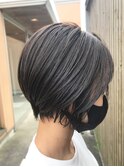ショート×暗めグレージュ