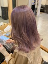 オースト ヘアー ステラ 新宿店(Aust hair Stella)&nbsp;ケアブリーチダブルカラー　ピンクラベンダー　Y