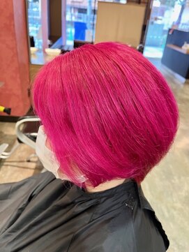 アビリティ ヘアー(ability hair) ショートボブ風カネチピンク!