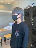 メンズ ショート ハイトーンシルバーカラー寒色透明感