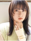 顔周りレイヤー×ストンミディアム