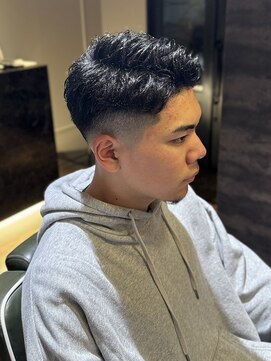 エクファフォーメン(EX-FA FOR MEN) 短髪パーマ マッシュパーマ/ウルフ/アッシュブラック/