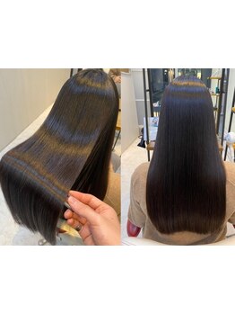 自由が丘の大人女性の悩みを解決◎気になる顔まわりの白髪もデザインで品のある仕上がりへ♪【髪質改善】