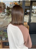 パツッとボブ×ハイライトカラー