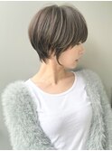 ショートボブ髪型30代40代50代前髪あり前髪なし面長丸顔【荒牧】