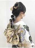 《sheer/氏家》#成人式#着付け#ヘアセット#編みおろし