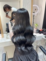 ブレンド 渋谷(BLend)&nbsp;前髪アンブレラカラーこなれミディイメチェンウェーブパーマ