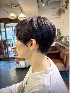 ポタム 東中野(potamu) ショートボブにインナーカラー