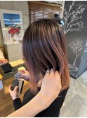 【ピンクバレイヤージュ】
