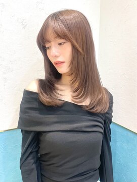 ロンド レグリーズ 立川(Lond leglise) グレーブラウン似合わせカット/バタフライカット/ダークアッシュ