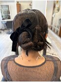 【結婚式お呼ばれカチモリスタイルまとめ髪】kanna