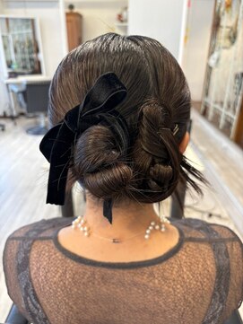 フラバー(flover) 【結婚式お呼ばれカチモリスタイルまとめ髪】kanna