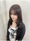 レイヤーカット、春カラー