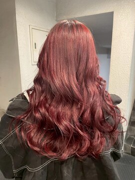 パーミル ヘア クマモト(permille ‰ hair Kumamoto) レッドブラウン×セミロング