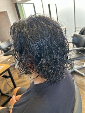 ステレオ ヘアデザイン 安城店(STEREO HAIR DESIGN) …メンズミディアムパーマ(7月)