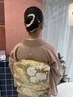【お太鼓結び】早朝8時台着付け＋ヘアセット（土日祝限定）