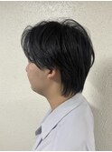 メンズナチュラルセンターパート