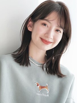 ガーデンヨコハマエスト(GARDEN YOKOHAMA est) 似合わせカット　ダークアッシュ　ミディアムレイヤーカット