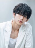 刈り上げマッシュ/ニュアンスパーマ