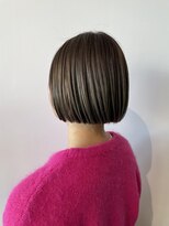 スタイル 皆実店(STYLE)&nbsp;デザインカラーが可愛い♪切りっぱなしボブ