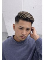 メンズ ラピス(Men's Lapis)&nbsp;渋谷 メンズ フェード×ホワイトメッシュ