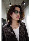 ロングサーフ大人ミディアムパーマ