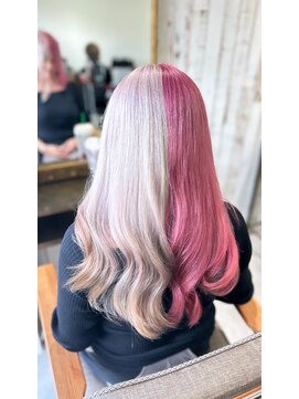 シエル(Ciel) ツートンカラー/ハイトーンピンク/ホワイトアッシュ