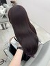 《ブリーチなし》カット＋透明感ダブルカラー＋トリートメント　￥18500