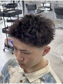 ピンパーマツイストスパイラルスパイキーショート