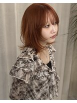 エストアール フクオカ 福岡博多店(est-r. Fukuoka)&nbsp;ミディアムレイヤー/オレンジカラー/博多