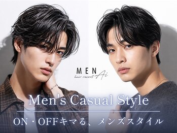 エーアイ メン 早稲田店(Ai MEN)の写真/トレンドの波巻き・フェザーパーマで抜け感UP。地毛のクセを活かして毎朝5分でかっこよく![新宿/早稲田]