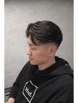 ワンワンオー バーバーショップ 長浜店(@110 BARBER SHOP) 爽やかさ満点、アップバング×ニュアンスフェード