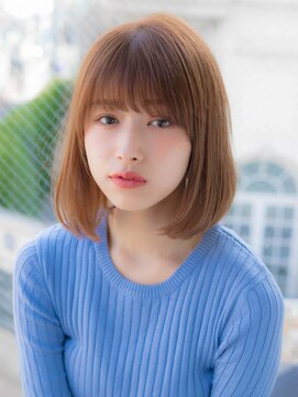 リリアン 青山(relian) フレンチボブネイビーカラー美髪ワンカール