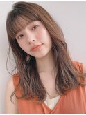 【GARDEN 田中麻由】毛先パーマフォギーベージュセミロングヘア