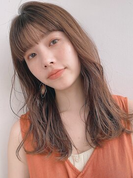 ガーデントウキョウ(GARDEN Tokyo) 【GARDEN 田中麻由】毛先パーマフォギーベージュセミロングヘア