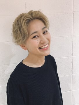 ヘアーデザインディアー(hair design Dear～) ハイトーンのツイストスパイラルパーマ