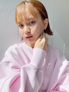 アイティーバイアルバム 八王子店(IT by ALBUM) 外はねボブ_マロンベージュAラインボブかきあげロング_8419