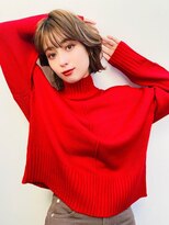 アルテ(ARTE)&nbsp;【ARTE表参道/青山】シアーベージュ　切りっぱなしロブ