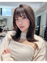韓国風外ハネミディアム
