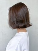 オリーブボブ_グレージュカラーボブウルフ_ba392941
