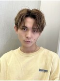 ツイストスパイラル波打ちスパイラルセンターパート刈り上げ束感