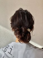 【ふわシニヨン】結婚式/二次会/同窓会/銀座/有楽町/ヘアセット