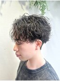 波巻きスパイラル/メンズカット/メンズパーマ/谷町四丁目