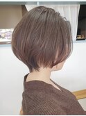 愛されくびれヘアくせ毛風カールシースルーバング大人ショート
