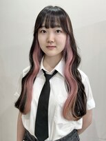 サクラ オモテサンドウ(SAKURA)&nbsp;インナーカラー ホワイトピンク 表参道