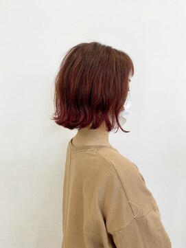 ナオシ 田原台店(nao c) グラデーション×ピンクレッド
