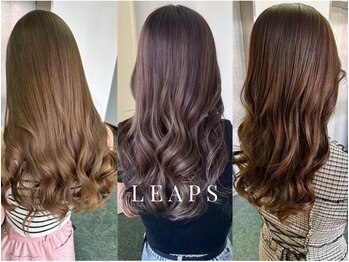 リープス(LEAPS)の写真/【なんば駅地下直結】ふんわりカールもニュアンスウェーブも自由自在なLEAPSのパーマ★理想をカタチに♪